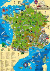 carte de France illustrée