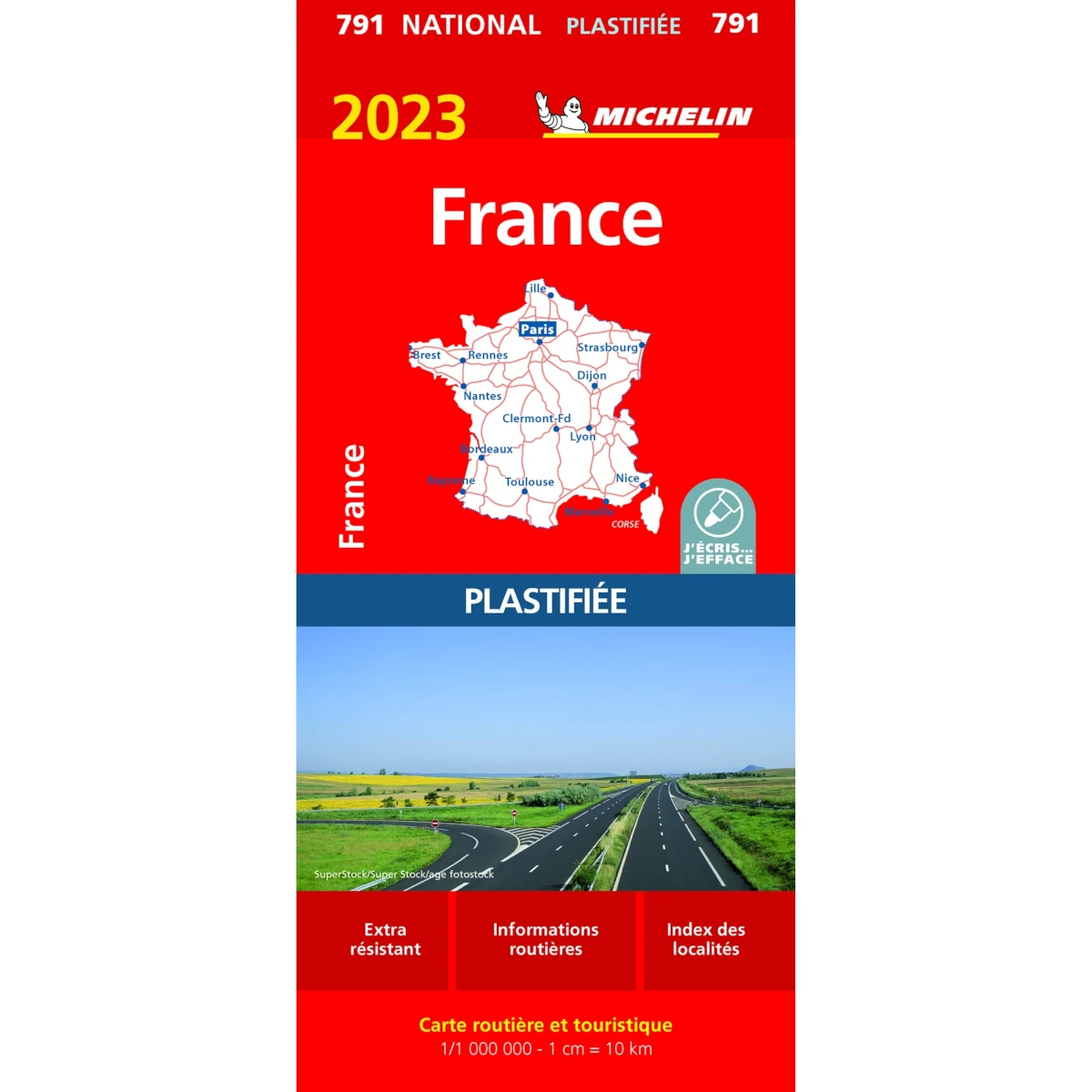 carte pliable Michelin de la france routiere