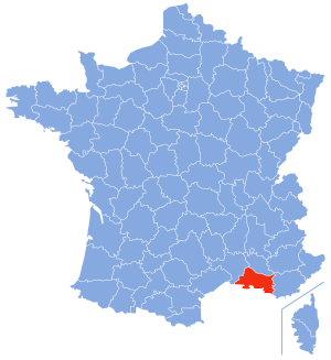 carte de localisation du département des Bouches-du-Rhône en France