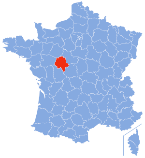 carte de localisation du département de l'Indre-et-Loire en France