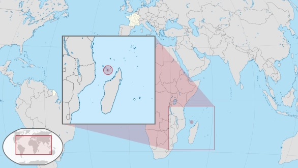 carte de localisation de Mayotte dans l'océan Indien