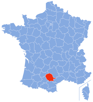 carte de localisation du département du Tarn en France