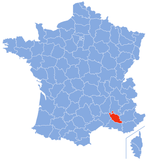 carte de localisation du département du Vaucluse en France
