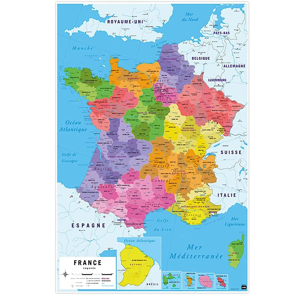 Carte de france à gratter 