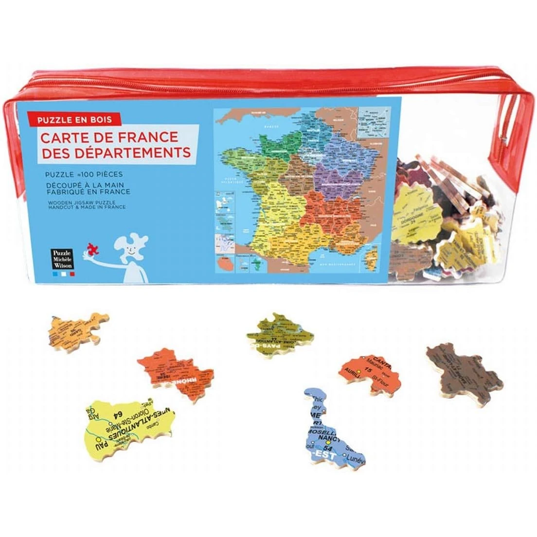 carte de france puzzle en bois pour enfant