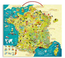 puzzle merveilles de france magnétique